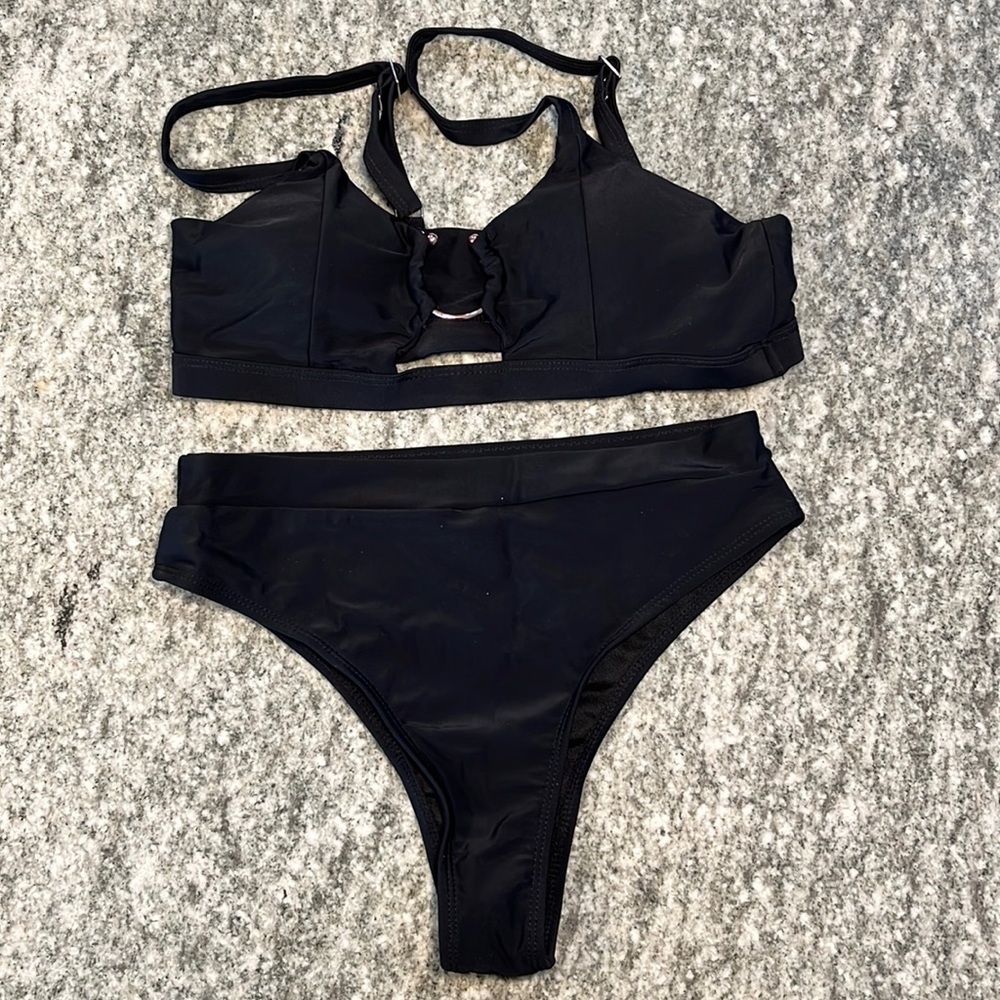 NEW Black High Leg Bikini